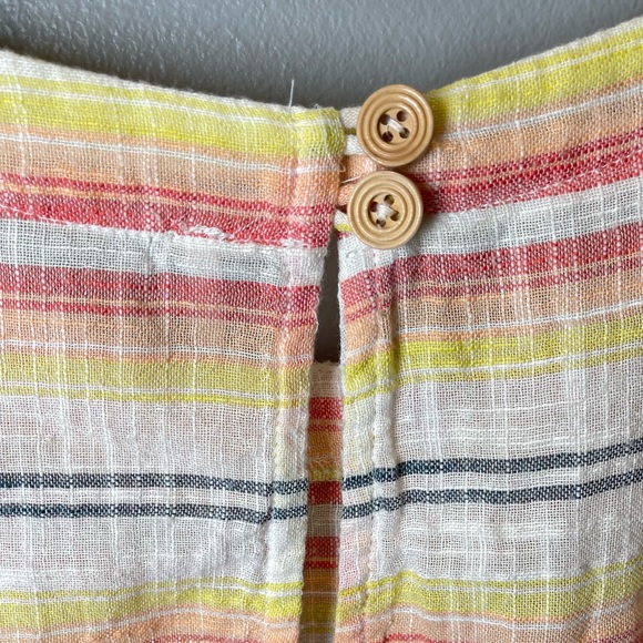 Free People Women's Summer Nights Cotton Dress Yellow Combo Size Small - Picture 6 of 6